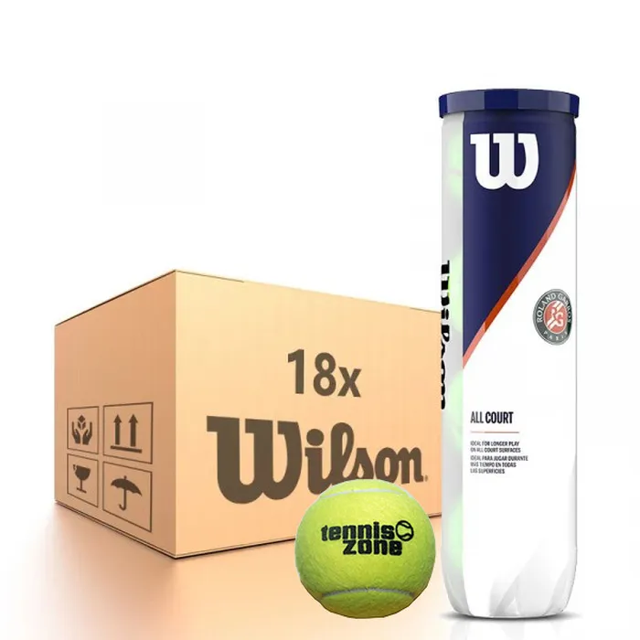 KartonAllCourtLogoTenniszone Wilson Roland Garros All Court LOGO Tennis Zone - 18 x 4B