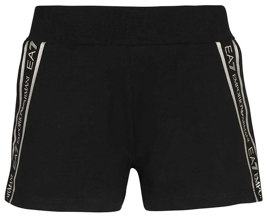 EA7 Woman Jersey Shorts - black