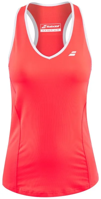 Babolat Core Crop Top Women - fluo strike/white/white