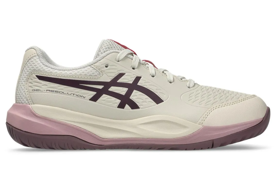 Asics Gel-Resolution X GS - soft oat/dark aubergine