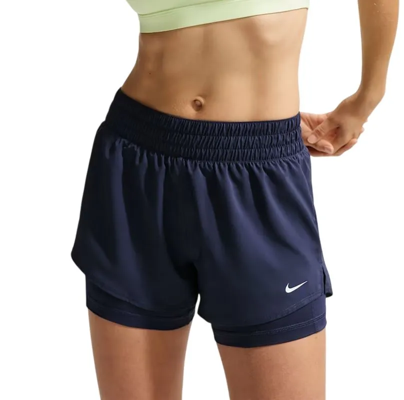 Nike Dri-Fit One 2-in-1 - midnight navy/white Nike Dri-Fit One 2-in-1 - midnight navy/white