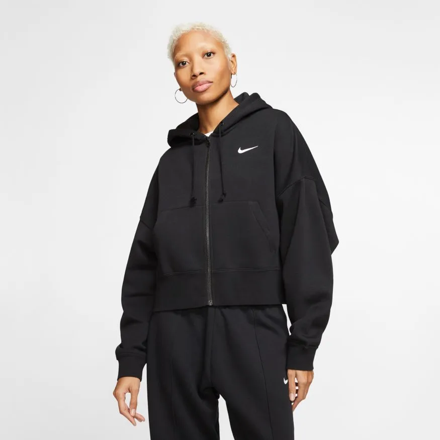 nike-swoosh-fz-fleece-hoodie-w-black-white-3 Nike Swoosh FZ Fleece Hoodie W - black/white