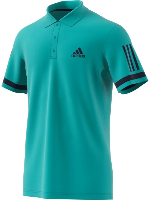 Adidas Club 3-Stripes Polo - hi-res aqua