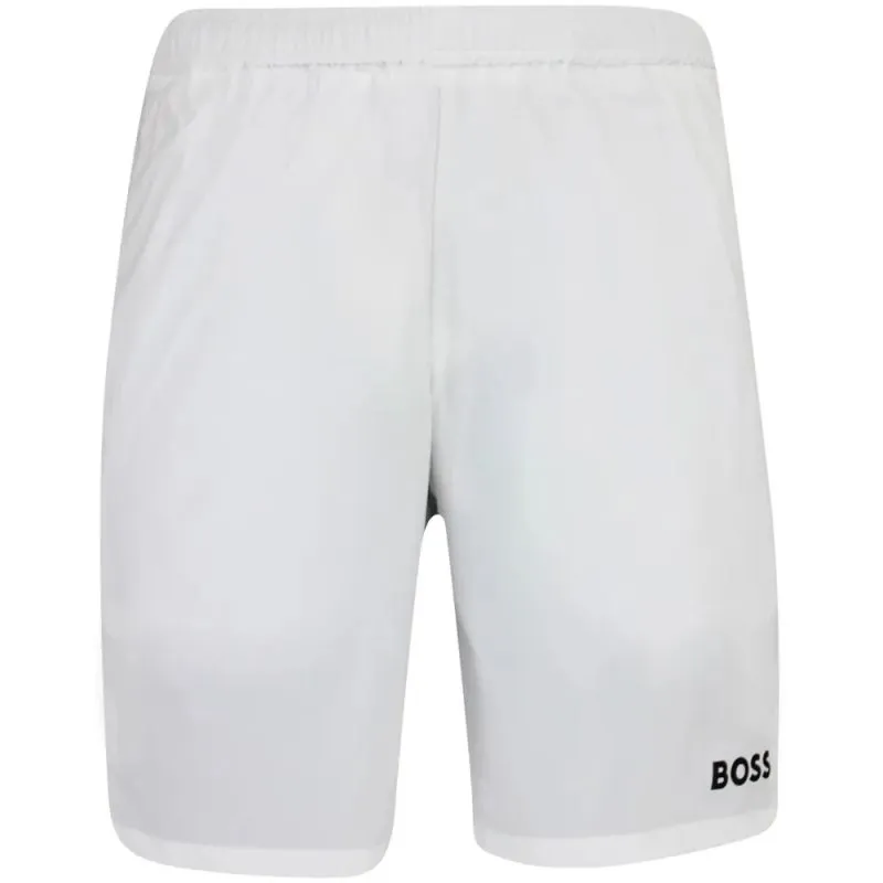 BOSS x Matteo Berrettini Stretch-Poplin Shorts with Contrast Logo