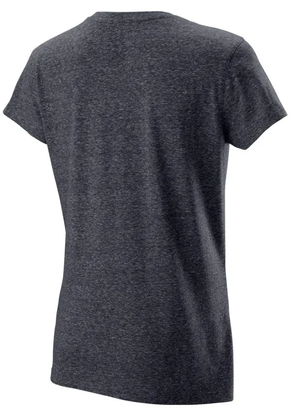 Wilson W Script Tech Tee II - ebony heather
