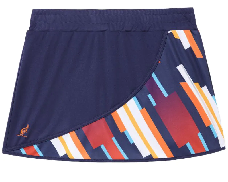 Australian Ace Skirt With Printed Insert - blu cosmo