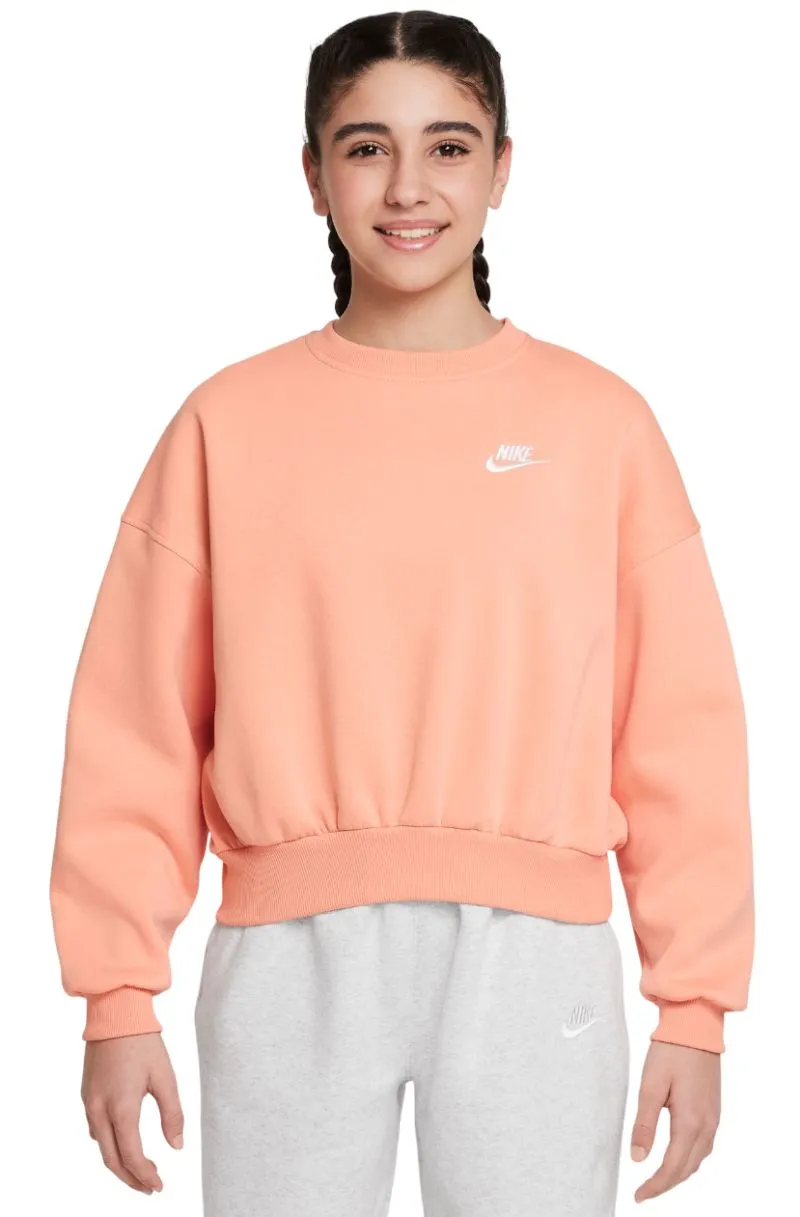 Nike Girls Sportswear Club Fleece - apricot agate/white 