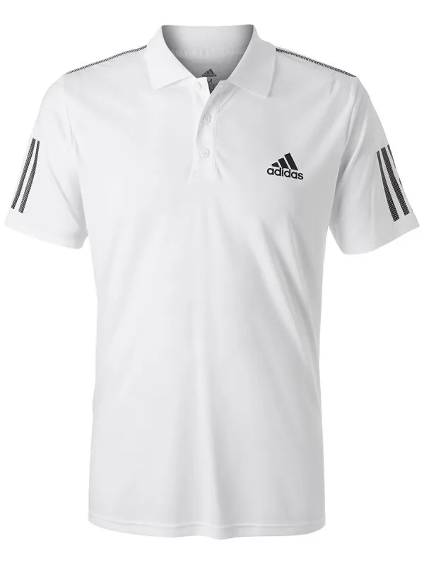 Adidas Club 3 Stripes Polo - white/black Adidas Club 3 Stripes Polo - white/black