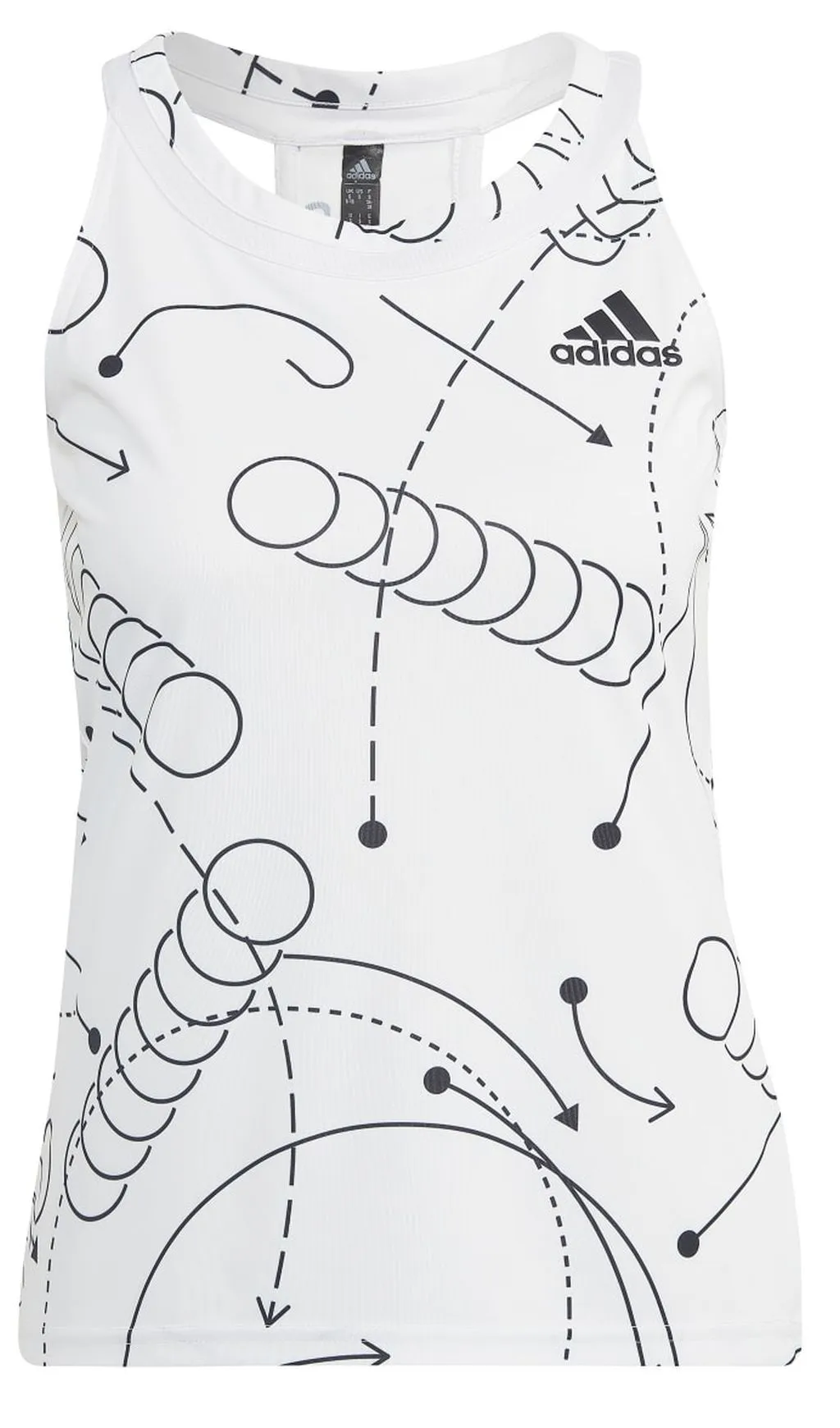 Adidas Club Graphic Tank - white