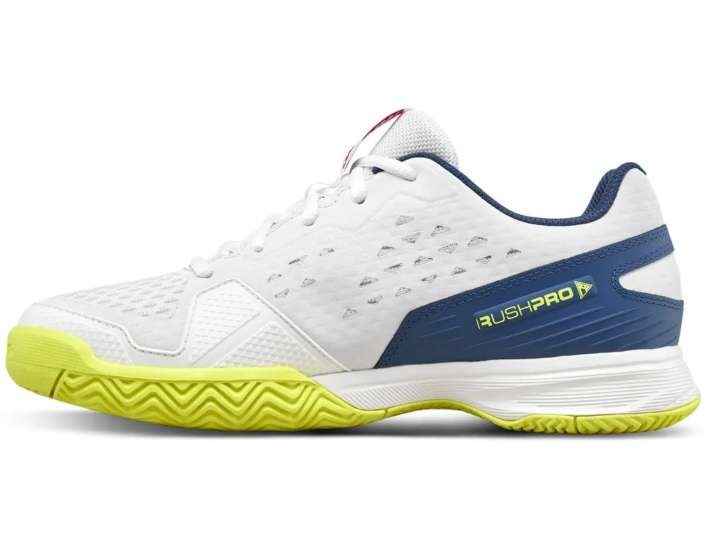 Wilson Rush Pro JR L - snow white/snow white/ensign blue