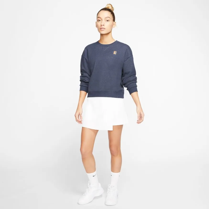 Nike Court Heritage Long Sleeve Sweatshirt - obsidian heather