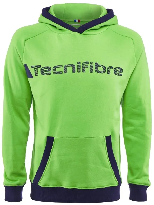 tecnifibre-fleece-hoodie-green-1 Tecnifibre Fleece Hoodie - green