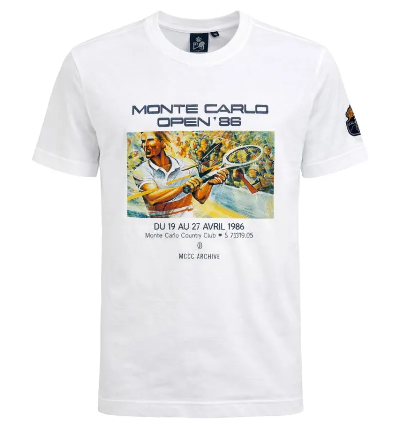 Monte-Carlo Country Club MCCC Open' 86 Print - white