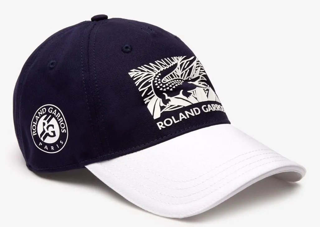 Lacoste Roland Garros Edition Printed Cap - navy/white