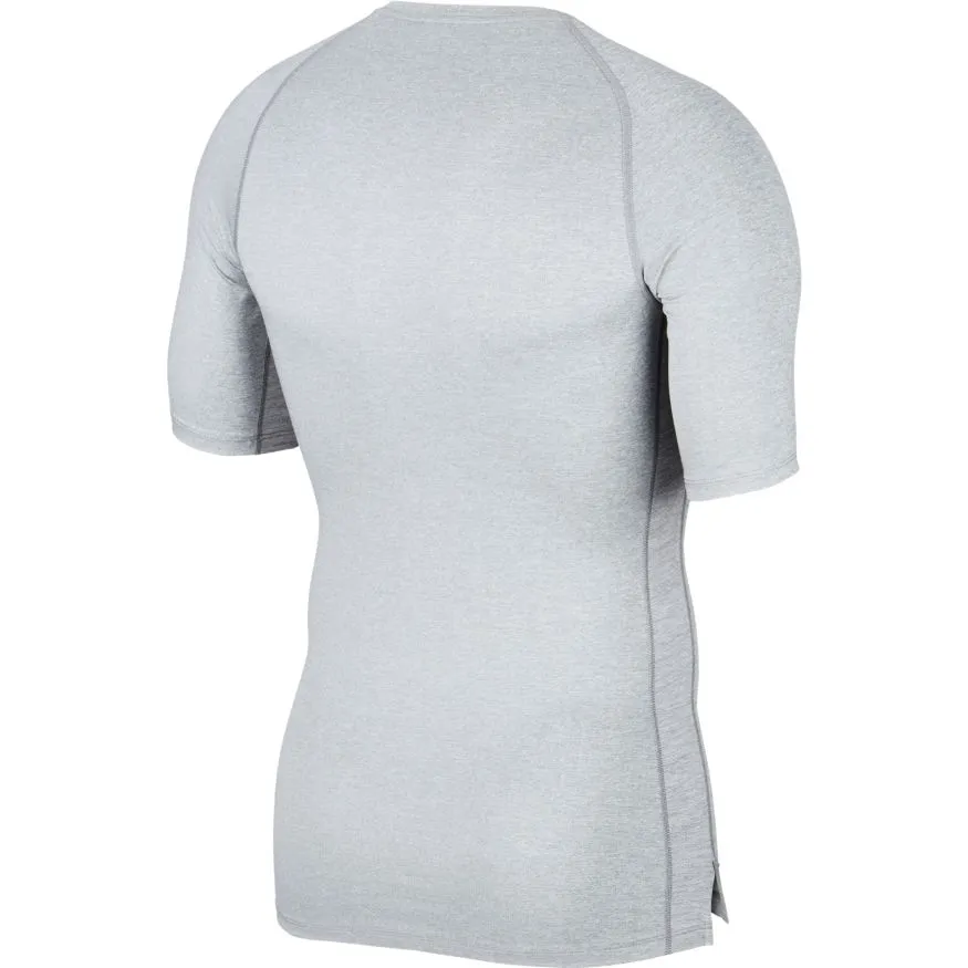 nike-pro-top-ss-tight-smoke-grey-light-smoke-grey-black-2 Nike Pro Top SS Tight - smoke grey/light smoke grey/black