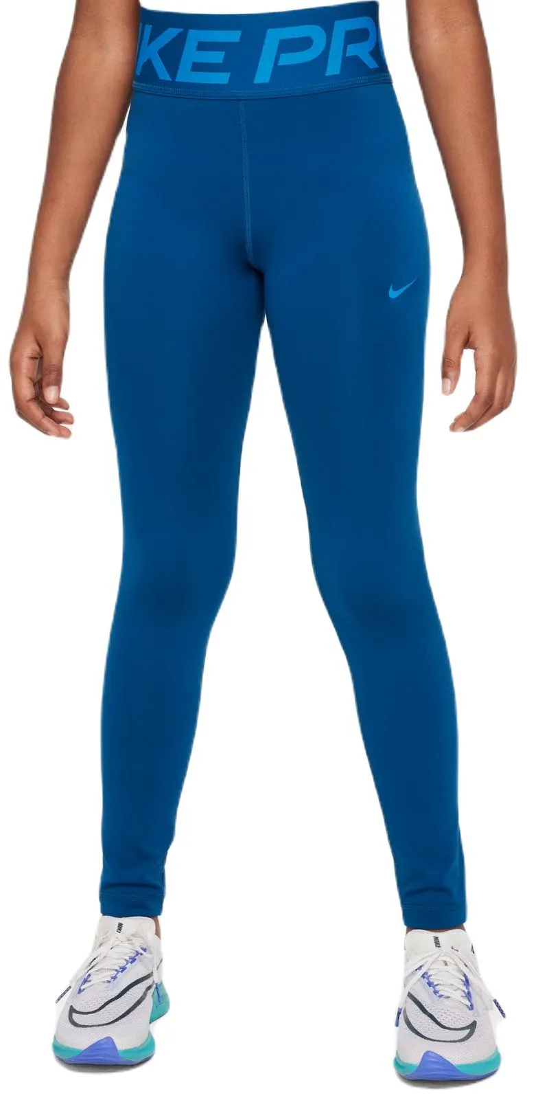 Nike Girls Dri-Fit Pro Leggings - court blue/light photo blue Nike Girls Dri-Fit Pro Leggings - court blue/light photo blue