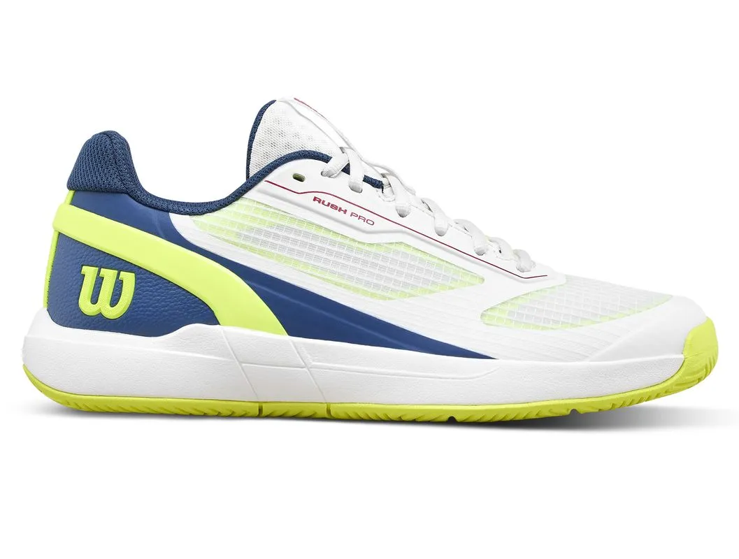 Wilson Rush Pro 5 JR - snow white/snow white/ensign blue Wilson Rush Pro 5 JR - snow white/snow white/ensign blue