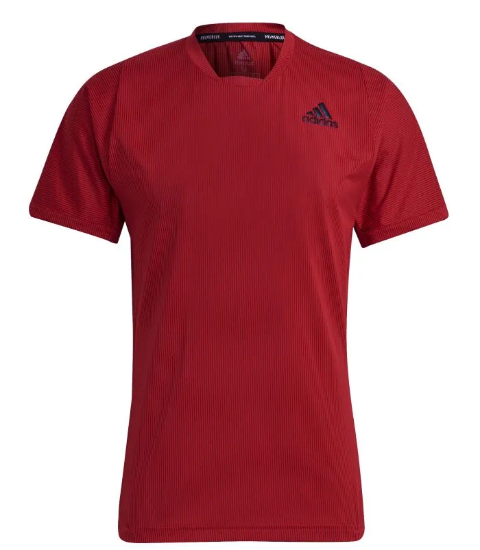 Adidas Primeblue Freelift Tee - scarlet/black