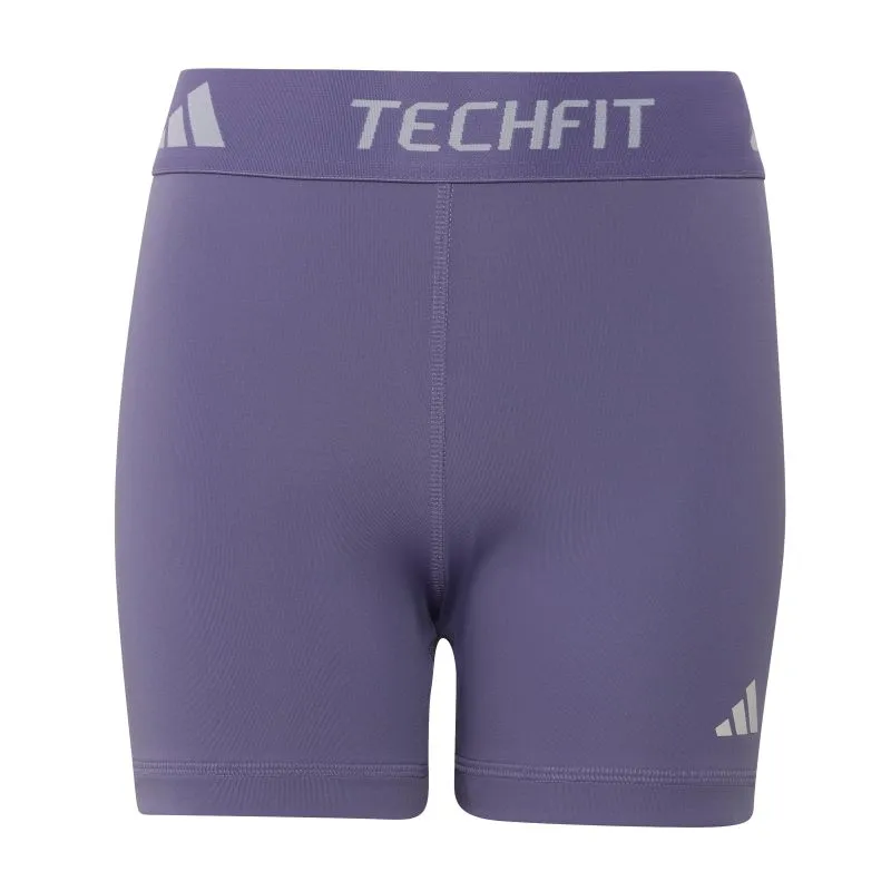 Adidas Girls Techfit Short Leggins - magic lilac/white Adidas Girls Techfit Short Leggins - magic lilac/white