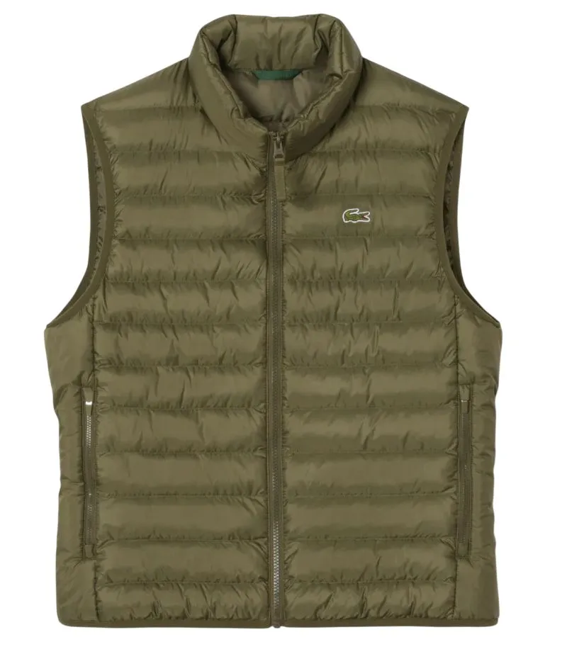 Lacoste Water Repellent Puffed - green khaki Lacoste Water Repellent Puffed - green khaki