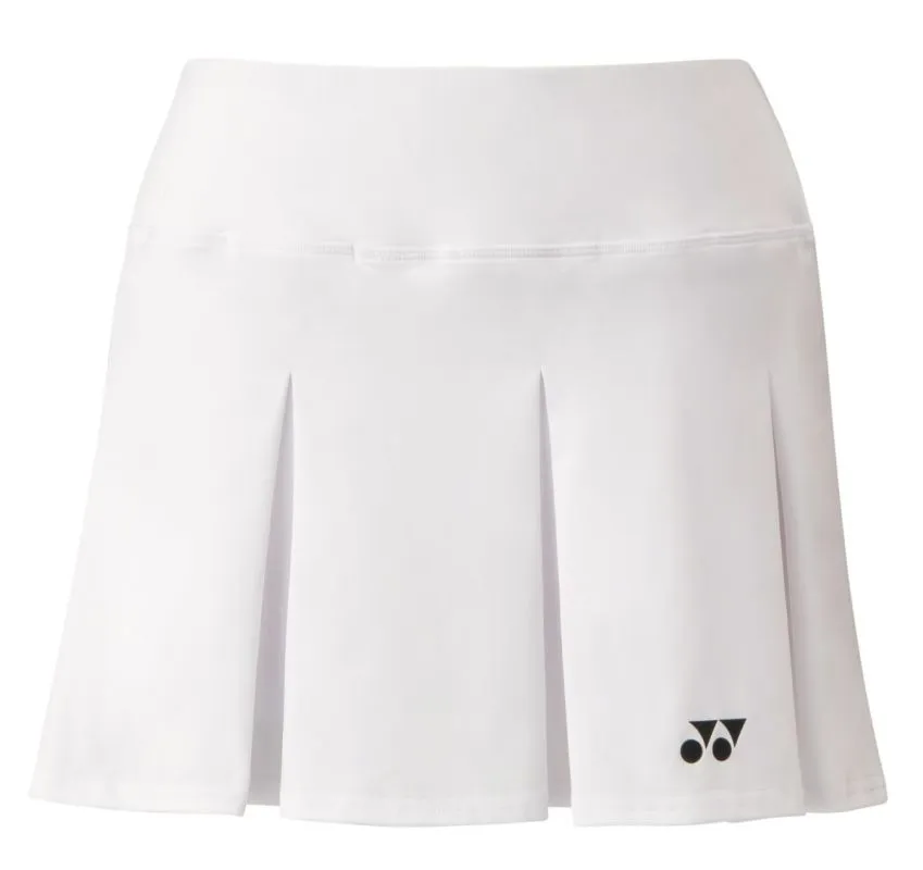 26099011md Yonex Skirt With Inner Shorts - white