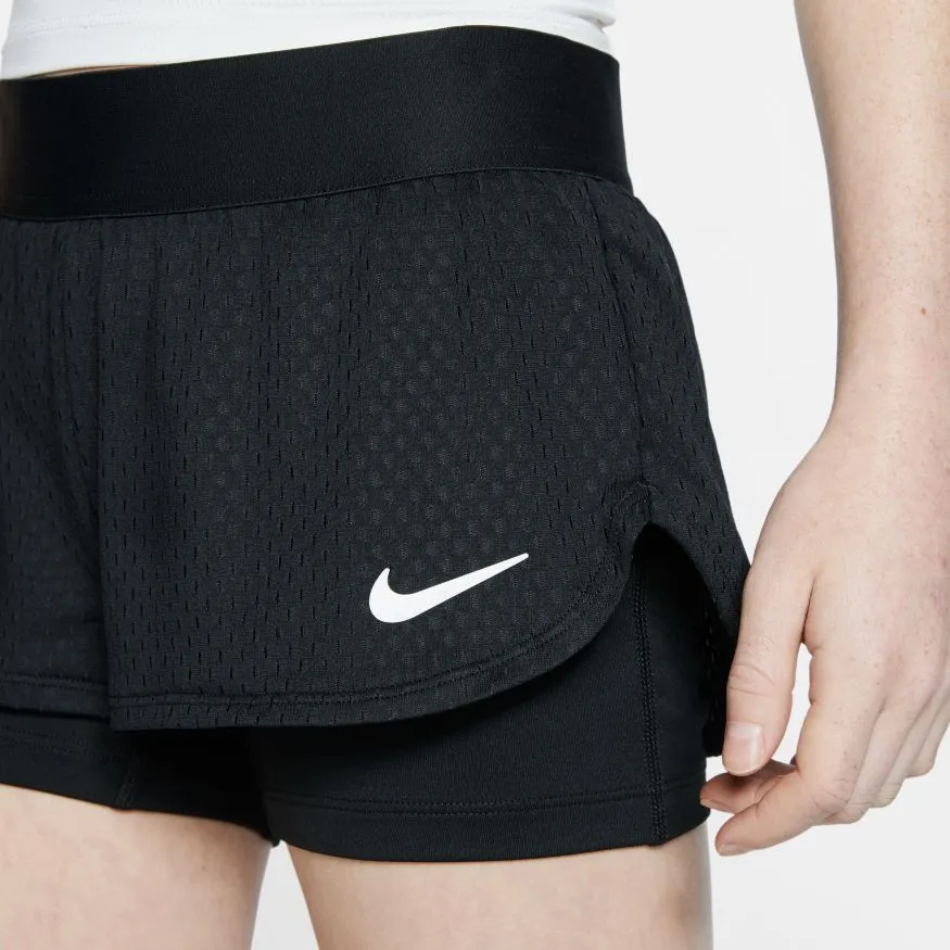 nike-girls-court-flex-short-black-white-5 Nike Girls Court Flex Short - black/white