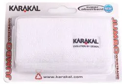 Karakal Logo Jumbo Wristbands - white