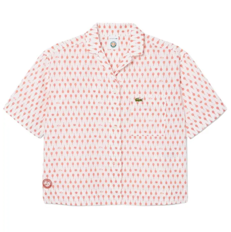 Lacoste Roland-Garros Edition Print - flour/briquette