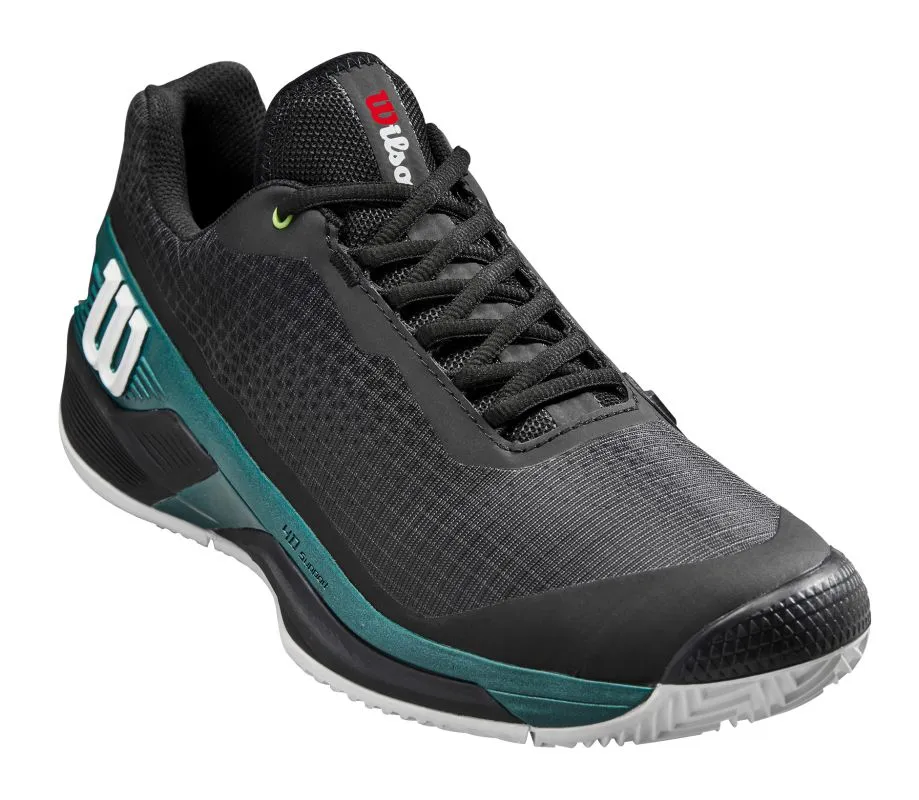 WRS333350_1_Rush_Pro_4_Blade_CC_Black_Black_DeepTeal-png-high-res Wilson Rush Pro 4.0 Blade Clay - black/black/deep teal