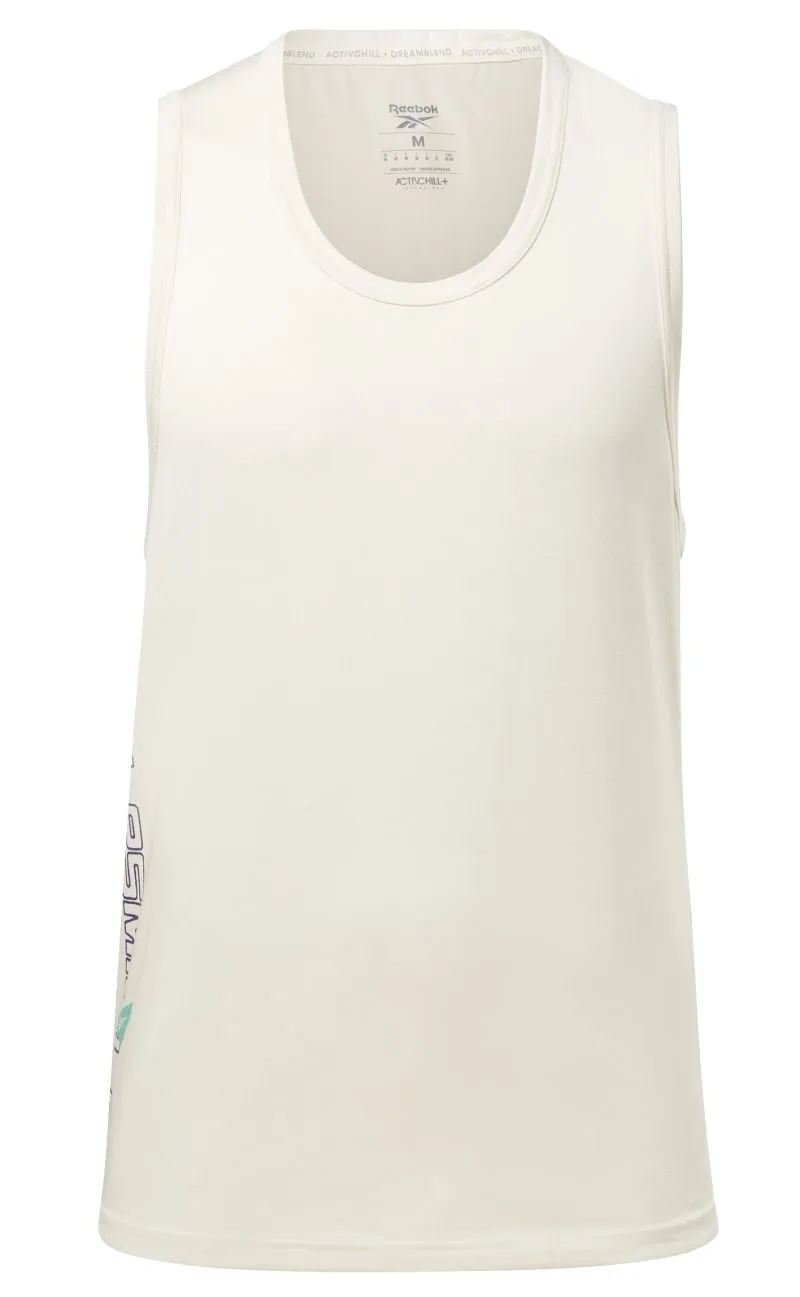 Reebok Les Mills Activchill+Dreamblend Tank - classic white