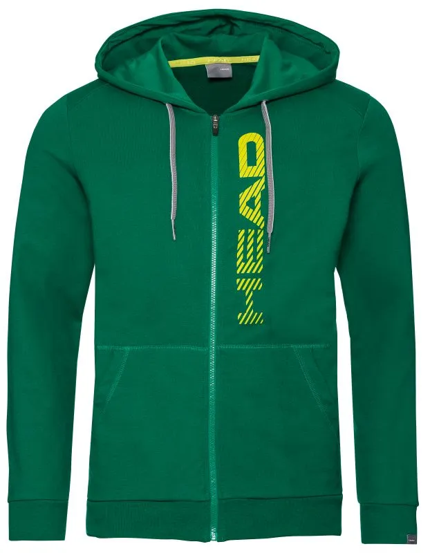 Head Club Fynn Hoodie FZ M - green/yellow
