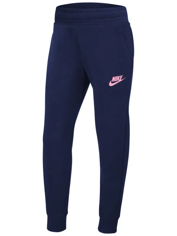 Nike Sportswear Club French Terry High Waist Pant G - blue void/arctic punch