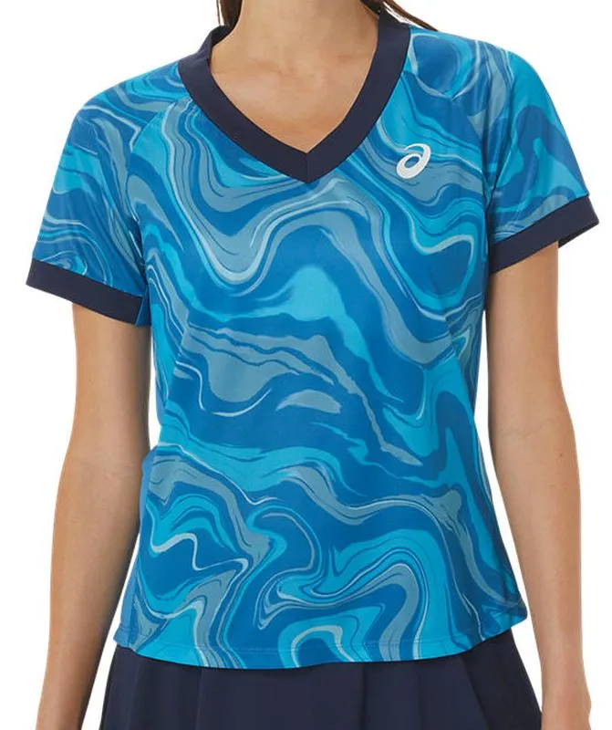 Asics Match Graphic SS Top - reborn blue