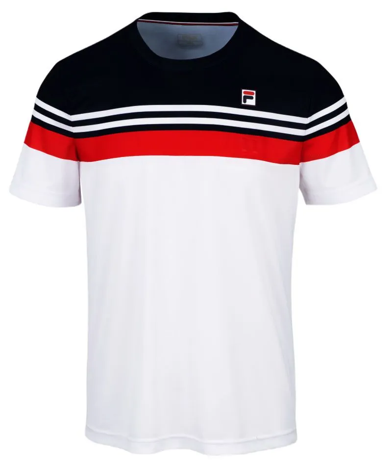 Fila T-Shirt Malte - white/fila red/navy