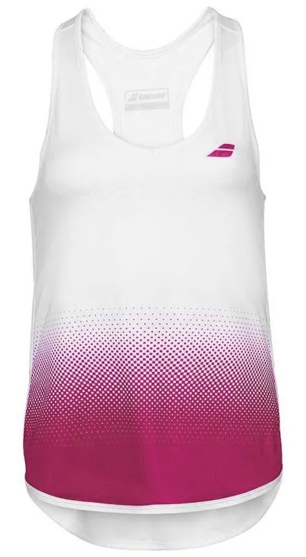Babolat Compete Tank Top Women - white/vivacious red Babolat Compete Tank Top Women - white/vivacious red