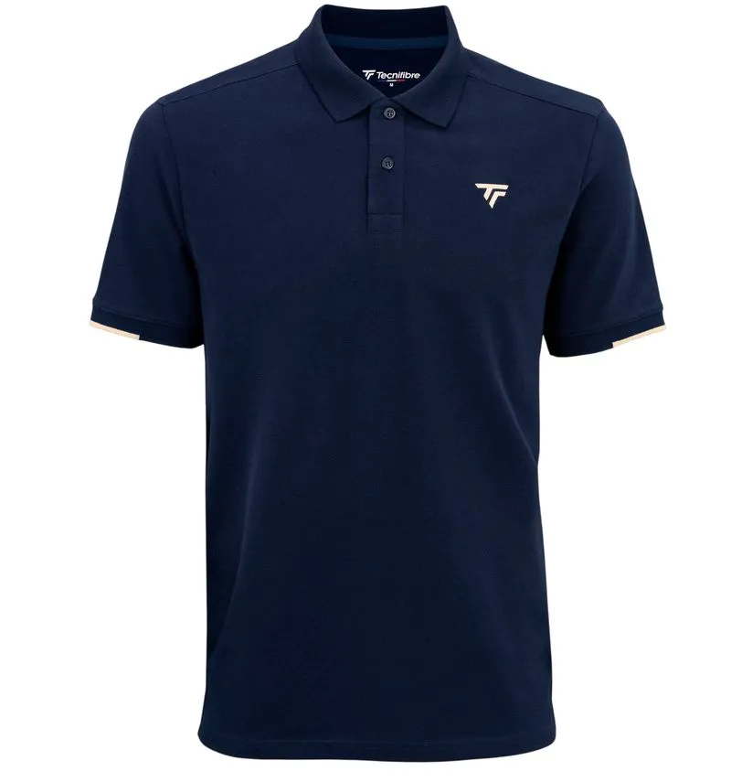 Tecnifibre Pique Col Rib - marine