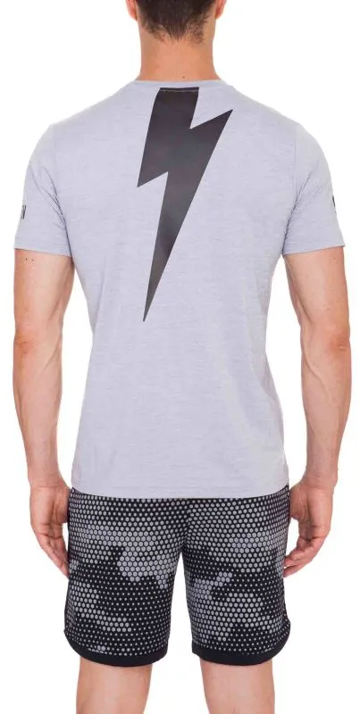 hydrogen-thunderbolt-tech-t-shirt-grey-melange-black-3 Hydrogen Thunderbolt Tech T-Shirt - grey melange/black