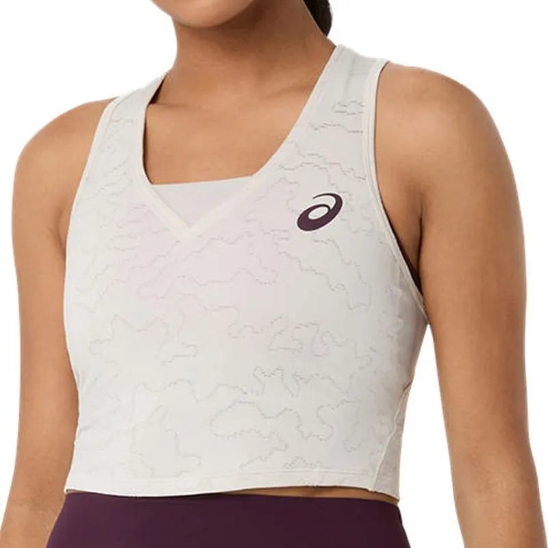 Asics Match Jacquard Crop - soft oat Asics Match Jacquard Crop - soft oat
