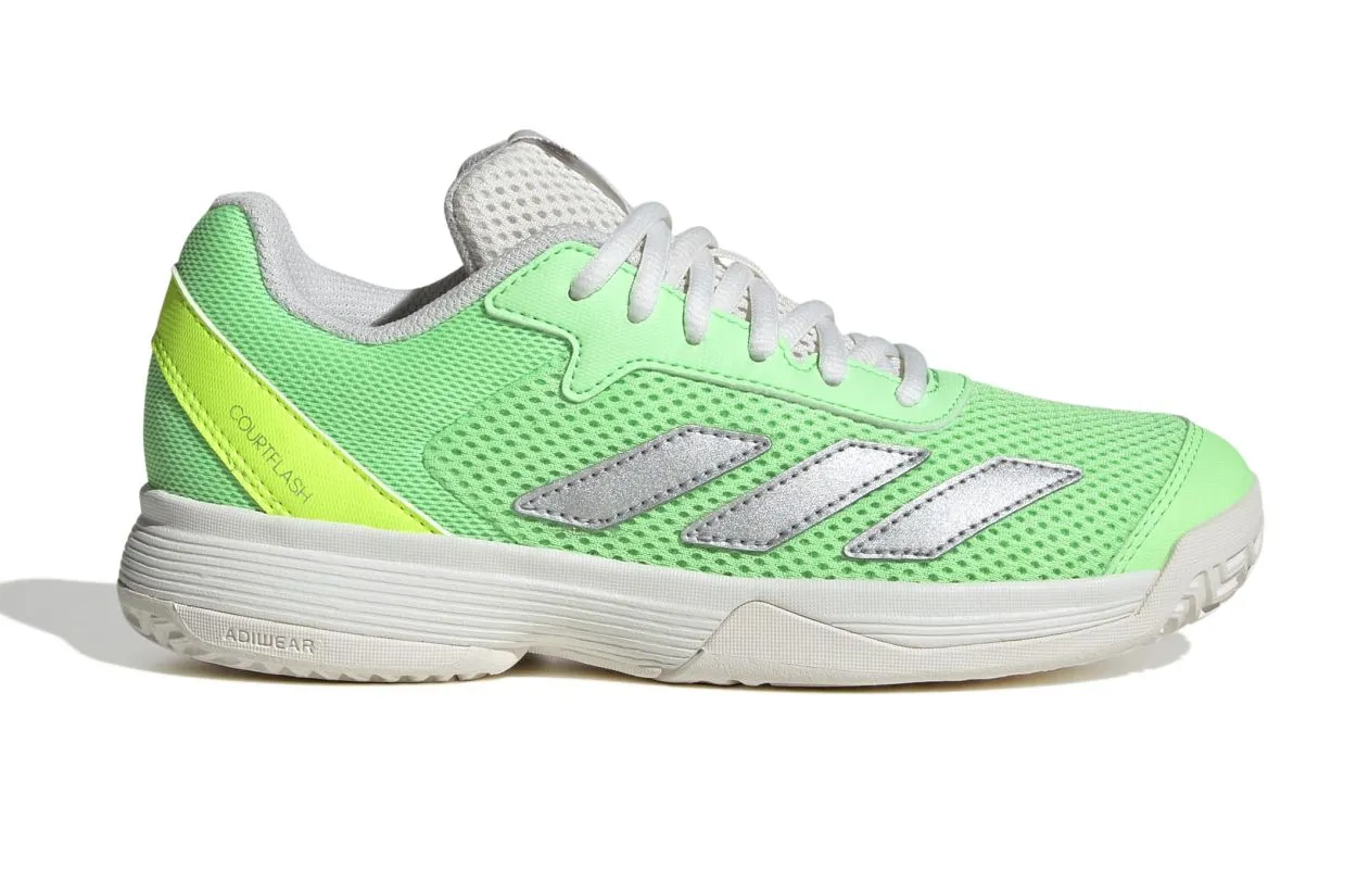 Adidas Courtflash K - pure teal/silver metallic/lucid lemon Adidas Courtflash K - pure teal/silver metallic/lucid lemon