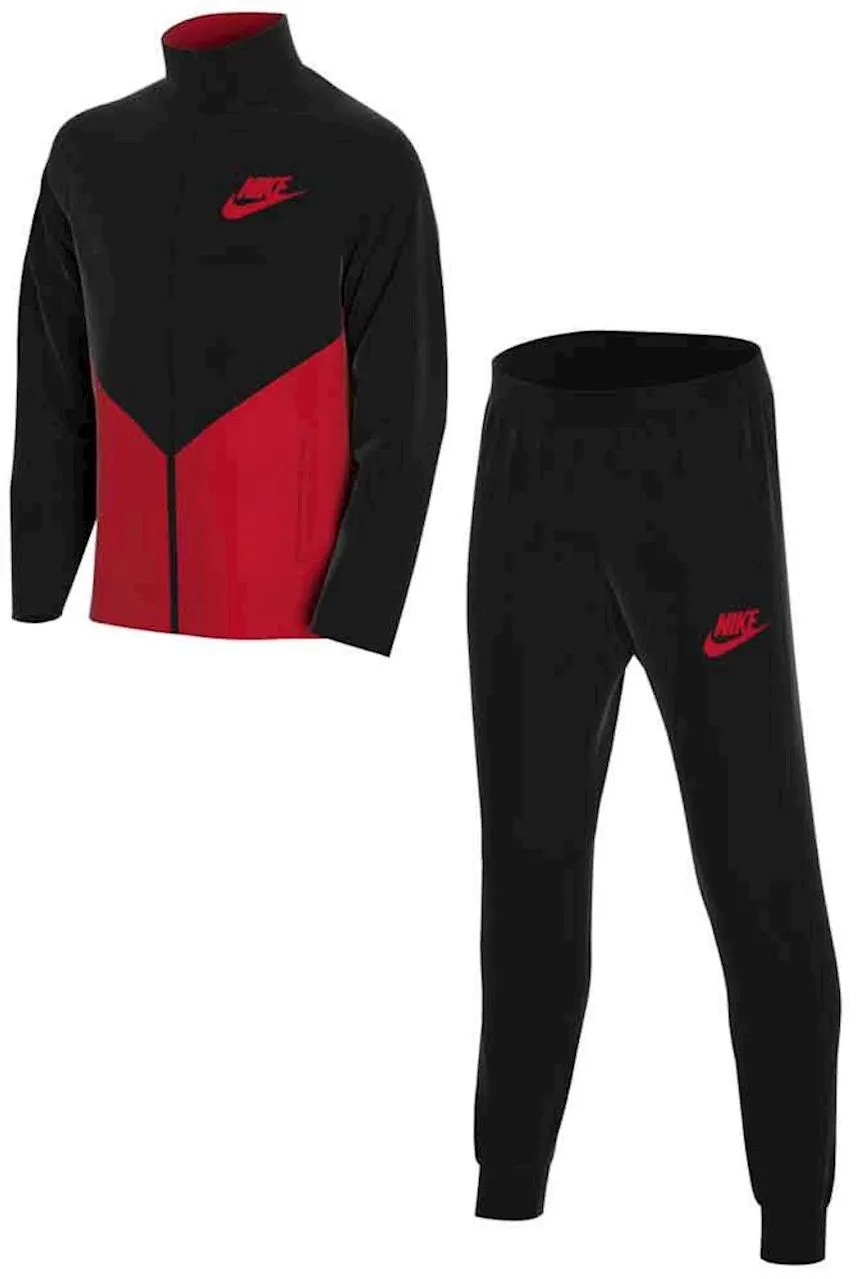 Nike NSW Core Tracksuit Play Futura NFS - black/university red/university red