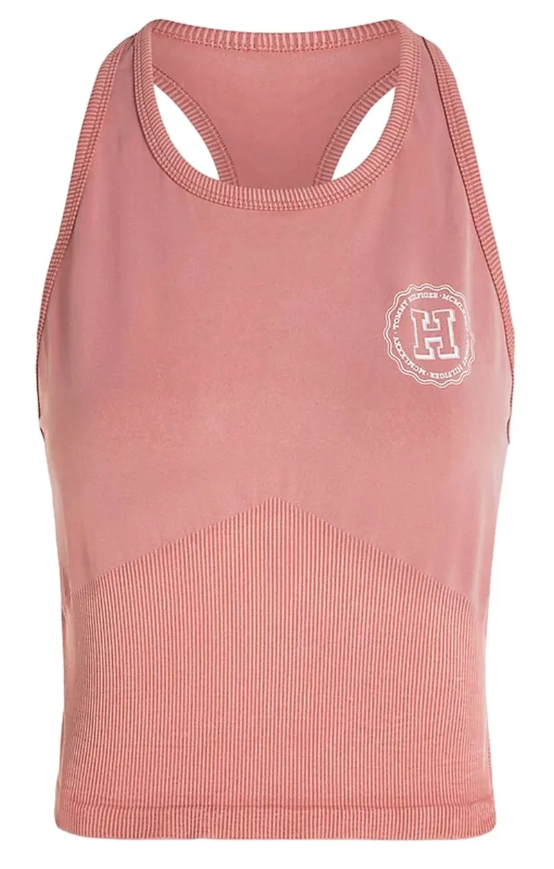 WW0WW41546_TJ5_alternate4-Photoroom-png-Photoroom Tommy Hilfiger Varsity Slim Seamless Tank Top - teaberry blossom