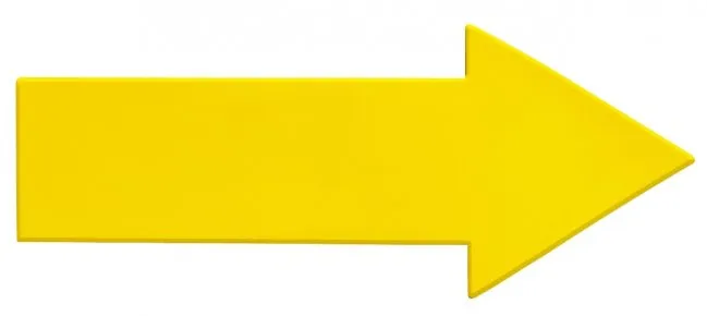 Pro's Pro Marking Arrow Yellow - 1P