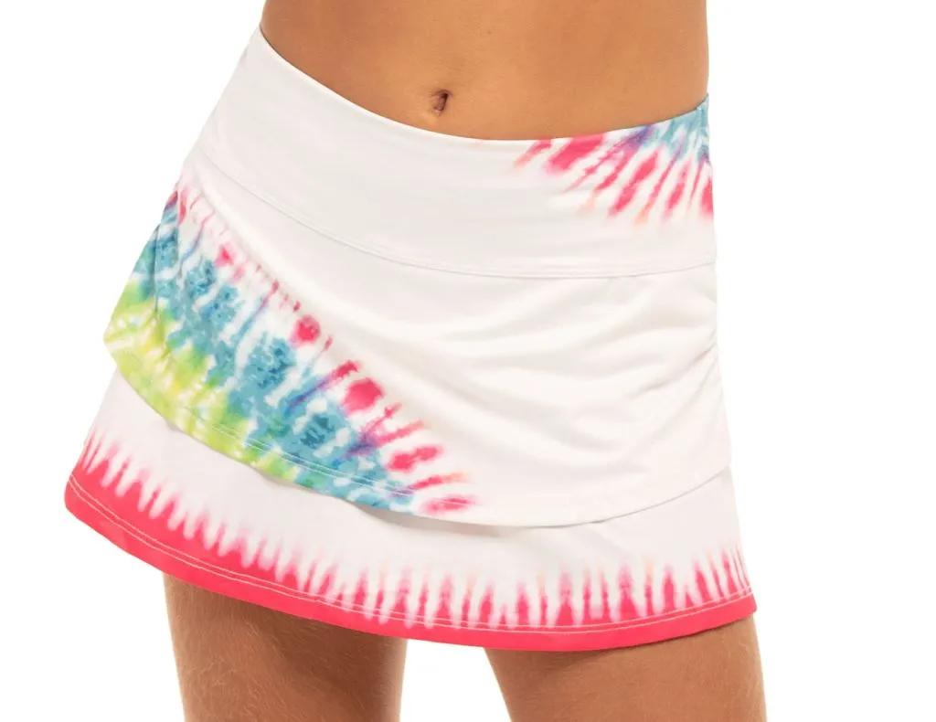 Lucky in Love Novelty Summer Fun Skirt W/Back Pocket Lucky in Love Novelty Summer Fun Skirt W/Back Pocket