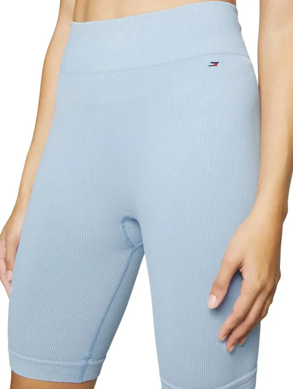 Tommy Hilfiger HW Seamless Washed Ribbed Shorts - vessel blue