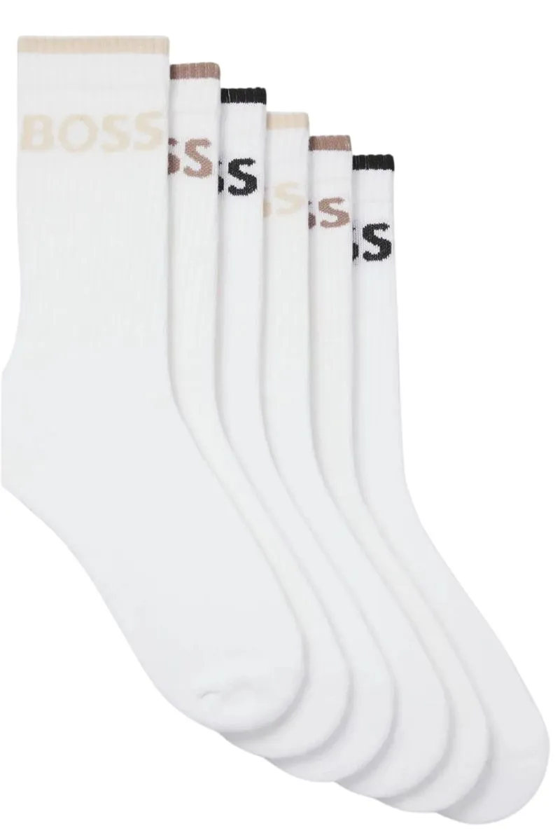 BOSS QS Stripe 6P Socks - open miscellaneous 