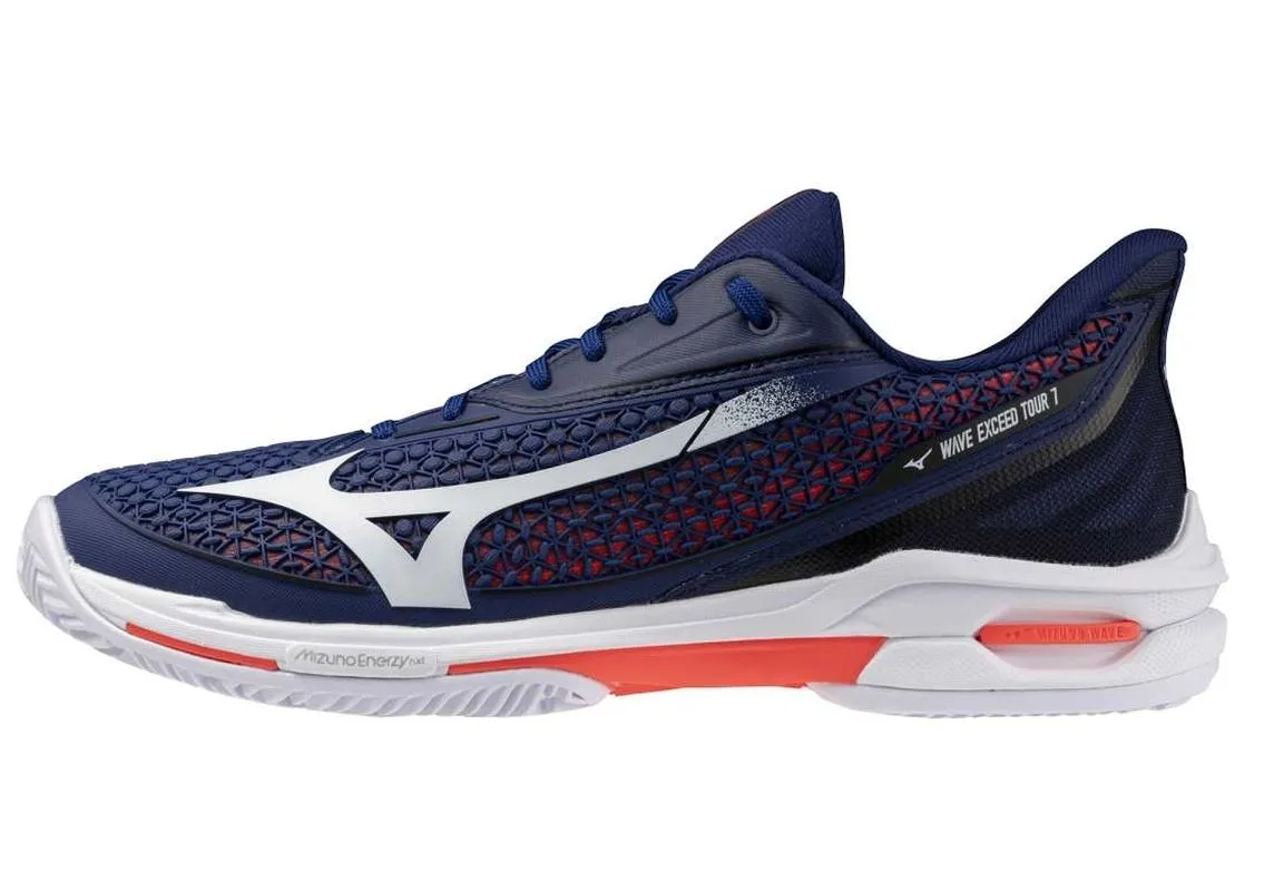 Mizuno Wave Exceed Tour 7 CC - beacon blue/white/lava orange Mizuno Wave Exceed Tour 7 CC - beacon blue/white/lava orange