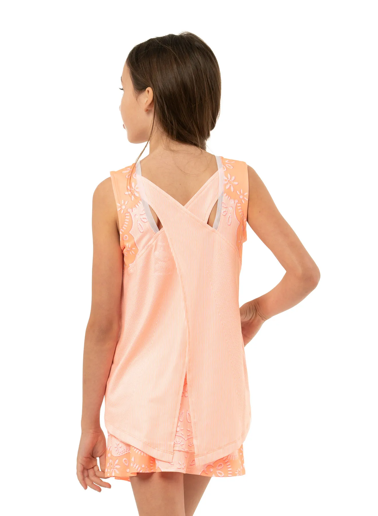 lucky-in-love-girls-eyelet-go-tie-back-tank-orange-frost-3 Lucky in Love Girls Eyelet Go Tie Back Tank - orange frost