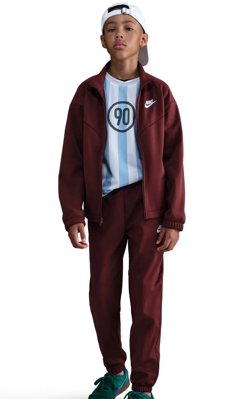 Nike Kids Dri-Fit Poly Knit Full Zip - dark team red/dark team red/white Nike Kids Dri-Fit Poly Knit Full Zip - dark team red/dark team red/white