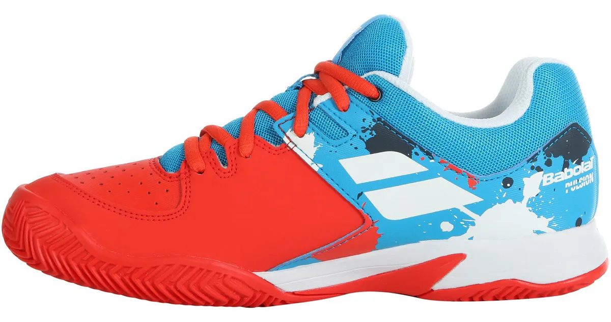 Babolat Pulsion Clay Junior - tomato red/blue aster