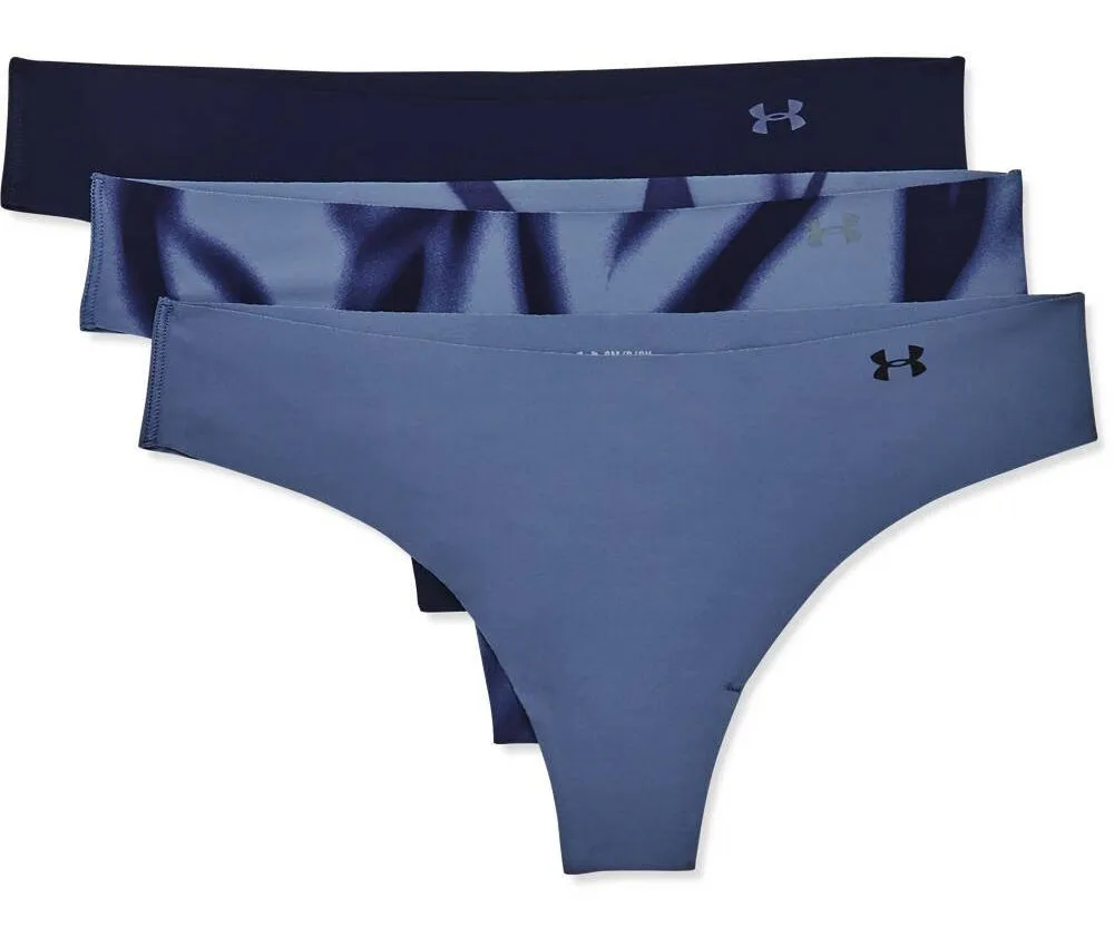 Under Armour PS Thong 3Pack Print - mineral blue/midnight navy